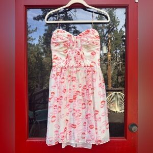 ✨ Erin Fetherston Kiss Lips Dress ✨ 💋 ✨ Size 6 RARE Valentine ♥️